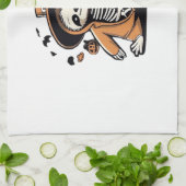 Lecker-Skeletttrick oder Behandlung klassischer T- Geschirrtuch (Gefaltet)