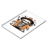 Lecker-Skeletttrick oder Behandlung klassischer T- Notizblock (Linke Seite)