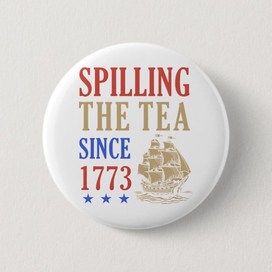 Lecker Tee seit 1773 Lustiger Faultier Button (Vorderseite)
