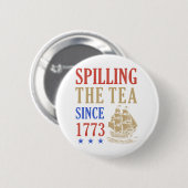 Lecker Tee seit 1773 Lustiger Faultier Button (Vorne & Hinten)