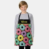 Leckere bunte Glasur-Donuts Schürze (Getragen)