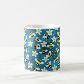 Leckere Buzzing Bees (Denim Blue) Kaffeepause Tass Kaffeetasse (Mittel)