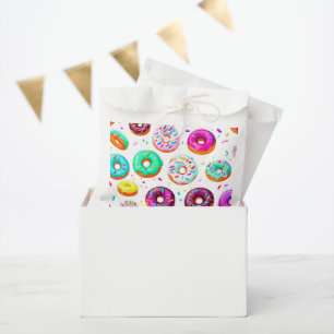 Leckere Creme-Donuts-Muster Geschenktütchen