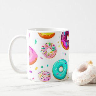 Leckere Creme-Donuts Muster Kaffeetasse