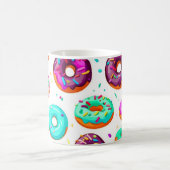 Leckere Creme-Donuts Muster Kaffeetasse (Mittel)