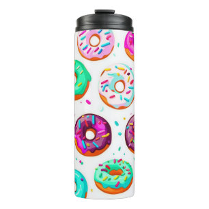 Leckere Creme-Donuts Muster Thermosbecher