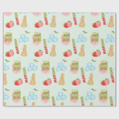 Leckere Erdbeer-Matcha mit Schleife Geschenkpapier (Flach)