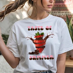 Leckere Erdbeere und Schokolade T-Shirt