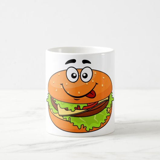 Leckere Hamburger-Kaffee-Tasse Kaffeetasse (Mittel)