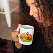 Leckere Hamburger-Kaffee-Tasse Kaffeetasse