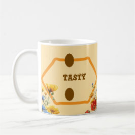 Leckere Kaffebohnen & Florale Tassenticker – Vinta Kaffeetasse