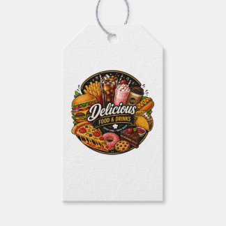 Leckere Lebensmittel & Getränke Aufkleber für Food Geschenkanhänger