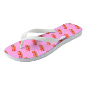 Leckere lustige Bacon Badesandalen (Schrägansicht)