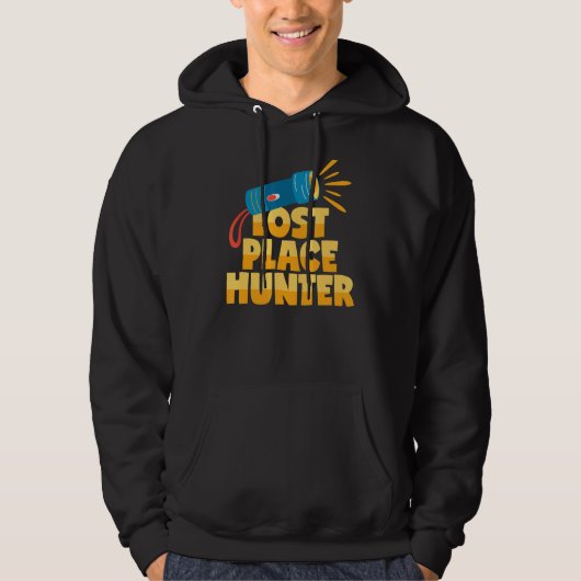 Leckere Orte Jäger Urban Explorer Flashlight Hoodie (Vorderseite)