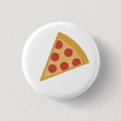 Leckere Pizza Emoji Button (Vorderseite)