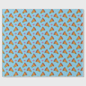 Leckere Pizza-Scheiben Muster Geschenkpapier (Flach)