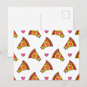 Leckere Pizza-Scheiben Muster Postkarte (Vorne/Hinten)