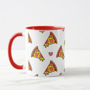 Leckere Pizza-Scheiben Muster Tasse