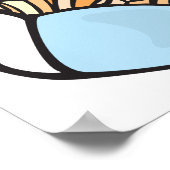 leckere Pommes frites Poster (Ecke)