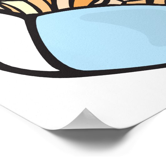 leckere Pommes frites Poster (Ecke)