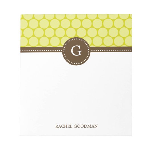 Leckere Punkte Personalisiert Notepad Notizblock (Vorderseite)