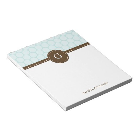 Leckere Punkte Personalisiert Notepad Notizblock (angewinkelt)