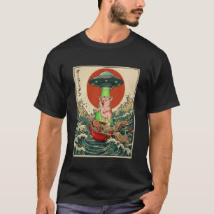 Leckere Ramen UFO Lustige japanische Anime Männer T-Shirt