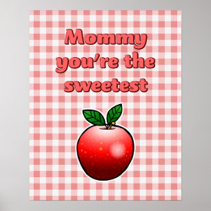 Leckere rote Äpfel Poster