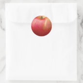 LECKERE ROTE ÄPFEL RUNDER AUFKLEBER (Tasche)