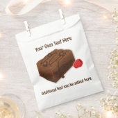 Leckere Schokolade Brownie Square und Ihr eigener Geschenktütchen (Ausgeschnitten)