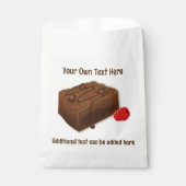 Leckere Schokolade Brownie Square und Ihr eigener Geschenktütchen (Vorderseite)