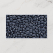 Leckere schwarze Bohnen Visitenkarte (Rückseite)