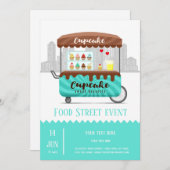 Leckere Süßspeisen aus der Straße Einladung (Vorne/Hinten)