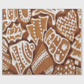 Leckere Weihnachtsfeiertags-Lebkuchen-Plätzchen Geschenkpapier (Flach)