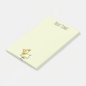 Leckere Zeit! Süßer laufender Hund Post-it Klebezettel (angewinkelt)