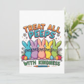 Leckerei Alle Pieps mit Kindness Ostersonne Einladung (Stehend Vorderseite)