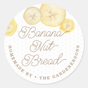 Leckerei Banana Nut Bree Runder Aufkleber