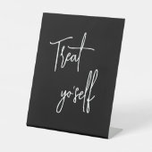 Leckerei | Black Fevor Table Sign Sockelschild (Vorderseite)