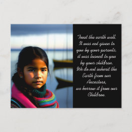 Leckerei der Erde | Dorfmädchen Postkarte