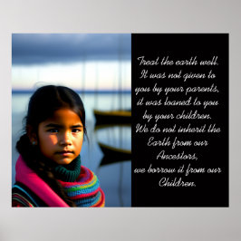 Leckerei der Erde | Girl-Poster für das Fischerdor Poster