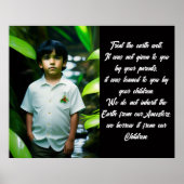 Leckerei der Erde | Tropischer Junge Poster (Vorne)