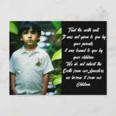 Leckerei der Erde | Tropischer Junge Postkarte (Vorderseite)