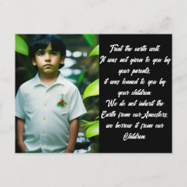 Leckerei der Erde | Tropischer Junge Postkarte