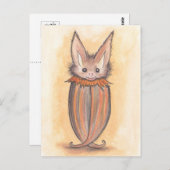 Leckerei der Fledermaus Postkarte (Vorne/Hinten)