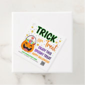 Leckerei des QR-Codes für Trick oder Treat Hallowe Geschenkanhänger (Beispiel)