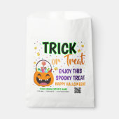 Leckerei des QR-Codes für Trick oder Treat Hallowe Geschenktütchen (Vorderseite)