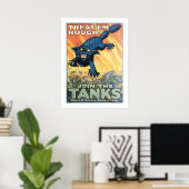 Leckerei "em Rough - Join the Panzers Poster (Heimbüro)