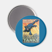 Leckerei 'Em Rough - Join the Tanks! Magnet (Vorderseite/Rückseite)