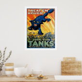 Leckerei "em Rough - Join the Tanks Poster (Küche)