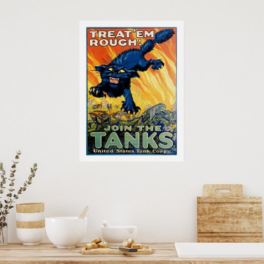 Leckerei "em Rough - Join the Tanks Poster (Küche)